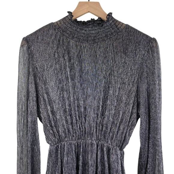 NWT O.P.T Lluvia Dress Silver Medium - Picture 9 of 14